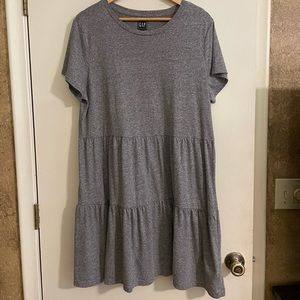 GAP Gray Tiered Dress
